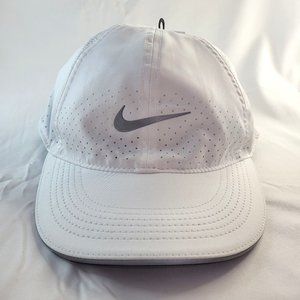 Nike DC4090-100 Featherlight Women's Running Cap White Adjustable NWT